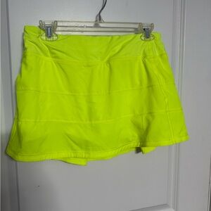 Lululemon Athletica Bright Yellow Skirt